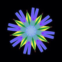 a kaleidoscopic abstract graphic